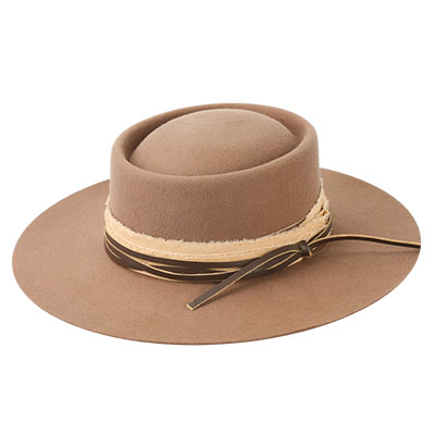 Boater felt hat