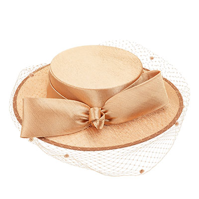 Boater fabric hat