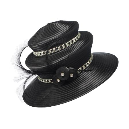 Wholesale Noble Women Black Church Hats