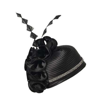 Wholesale Women Black Church Hat