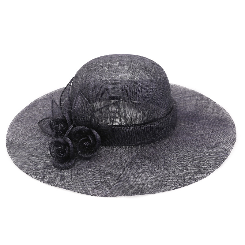 Fashion Derby Wide Brim Sinamay Hat