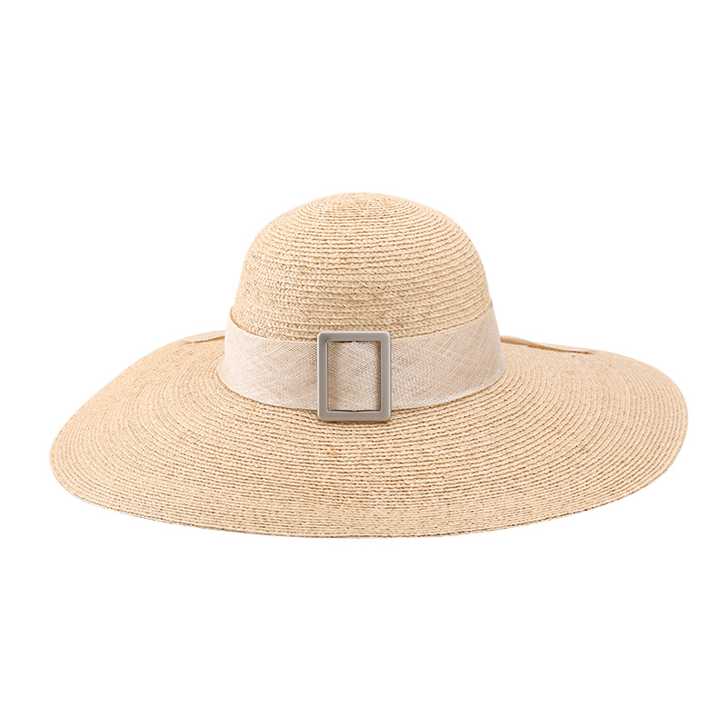 women foldable floppy wide brim sun supplier straw ribbon hat