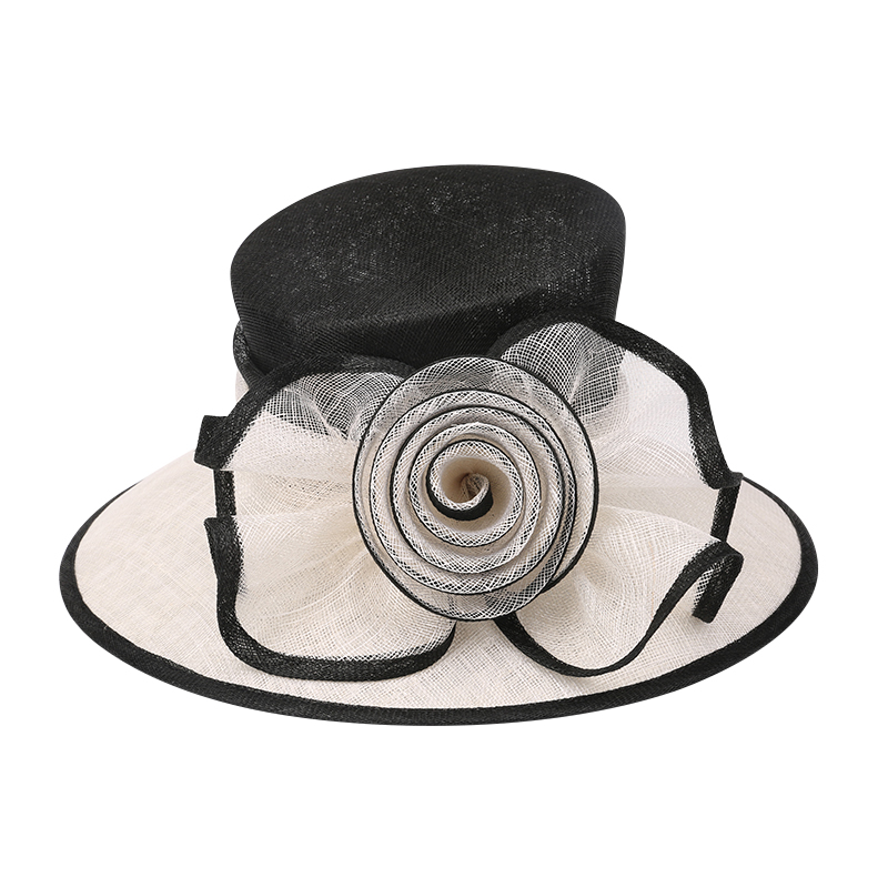 Small Mini Elegant Classy Flower Mesh Fascinators Hairband With Veil Church Hats