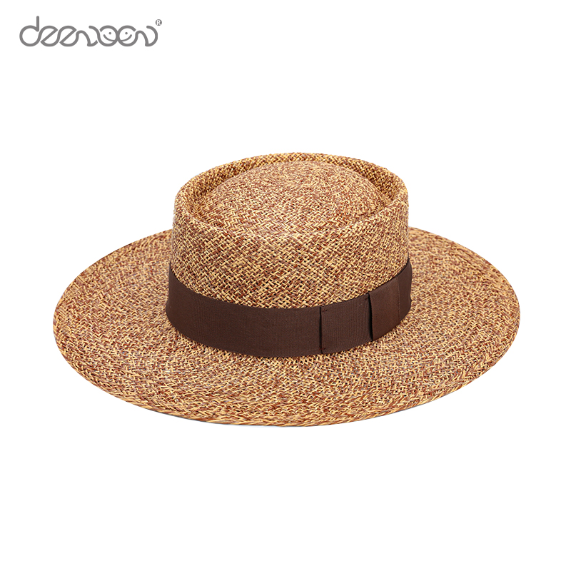 Women'S Wide Brim Beach Paper Straw Hat