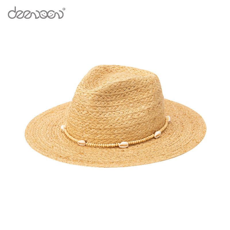 Men Large Wide Brim Panama Straw Fedora Hats 