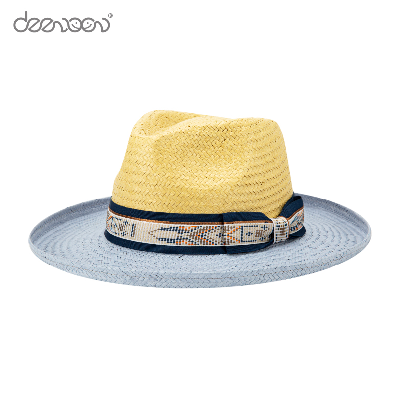 Summer Women'S Fedora Wide Brim Straw Hat