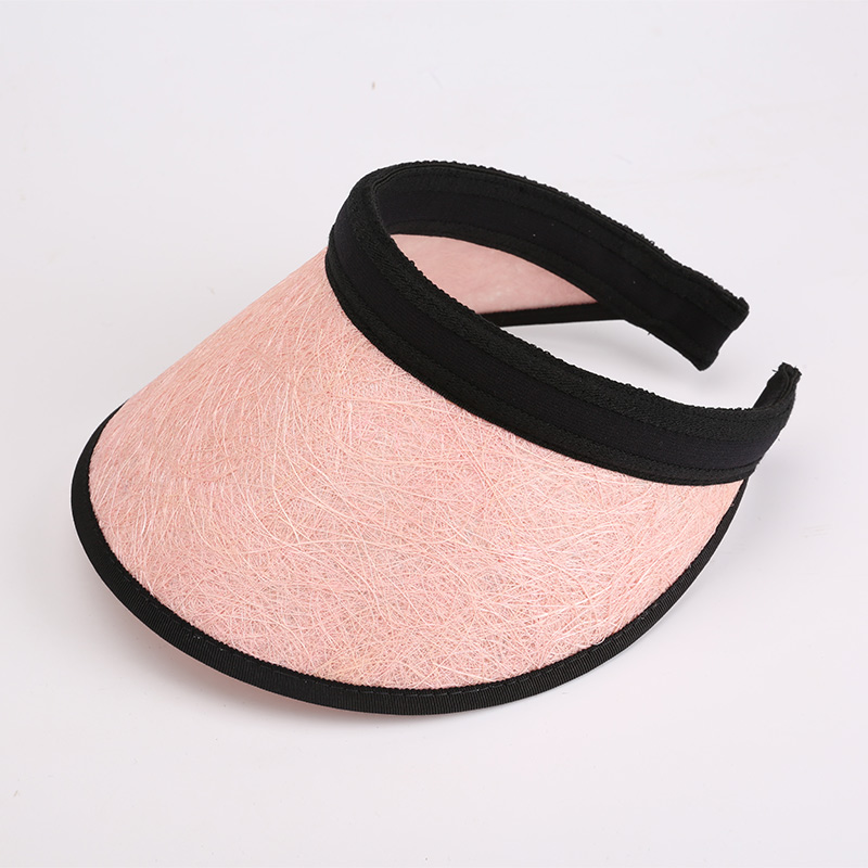  Sun Open Top Beanie Soft Brim Beach Visor Straw Hat