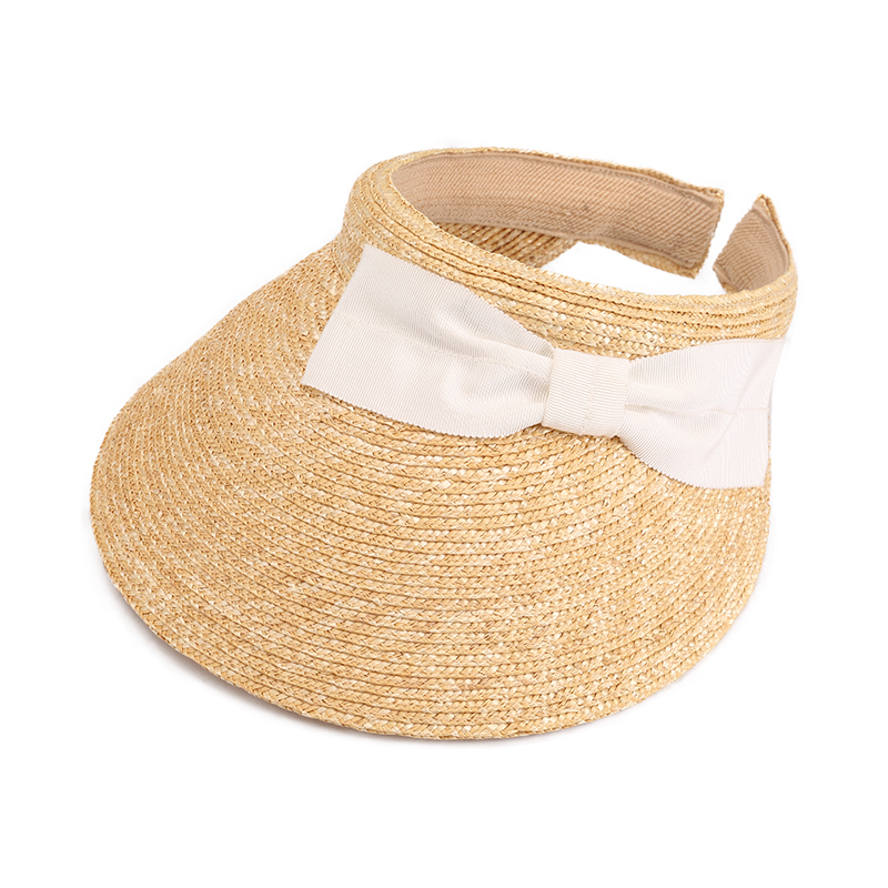 Luxury Woments Beach Visor Straw Hat