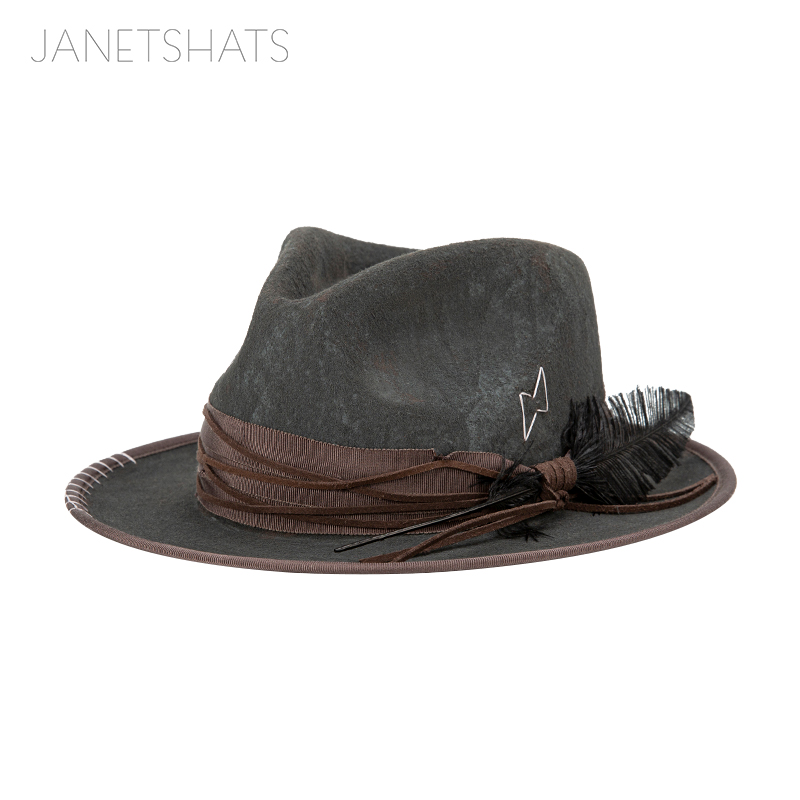  100% Wool With Ribbon Bands Panama Felt Hat