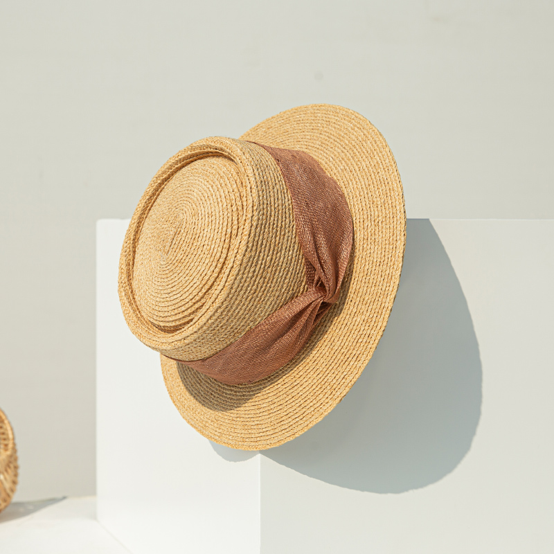 Linglong Wholesale Western Style Pinch Front leather bands 100% Toyo paper Hollow cowboy hat straw men hats Sombreros